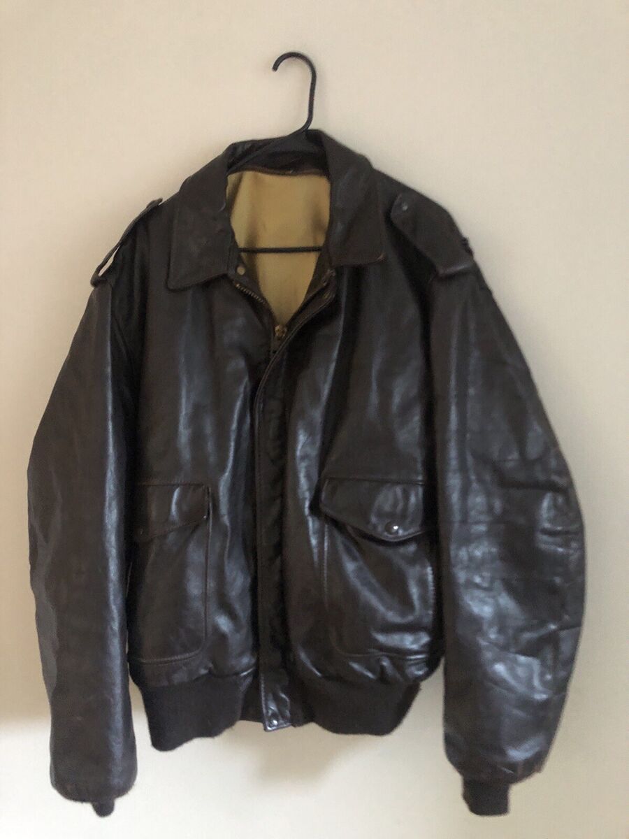 Vintage Schott A2 Leather Bomber Jacket Size 52 Large L | eBay Vintage Schott A2 Leather Bomber Jacket Size 52 Large L | eBay
