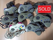 SS Official Sega Saturn Controller Game Control Pad HSS-0101 Grey White