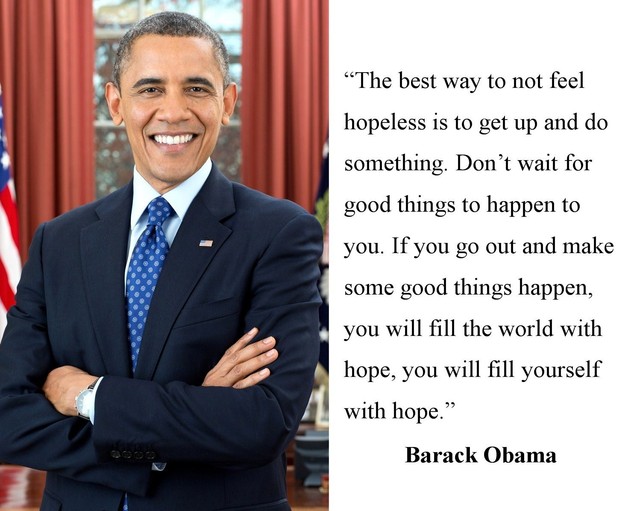 (Lot of 2) Barack Obama & Michelle Obama Famous Quote 8 x 10 Photo