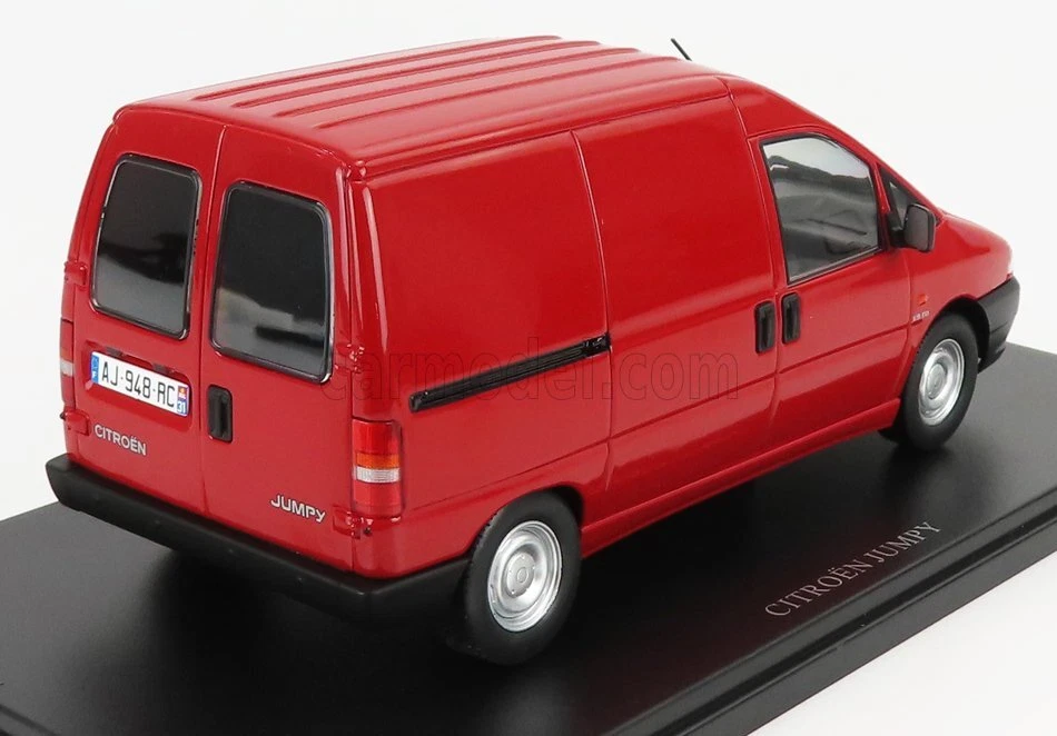 MODELLINO FURGONE STATICO HACHETTE CITROEN JUMPY VAN FIAT SCUDO 1995 ROSSO 1/24 - Immagine 2 di 3
