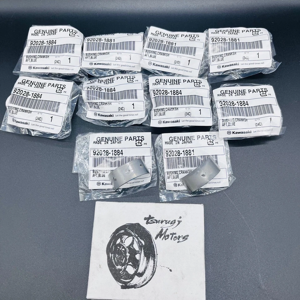 KAWASAKI GENUINO ZX-6R NINJA 98-04 JUEGO DE BUJES DEL CIGÜEÑAL OEM Nuevo Foto 2 de 4