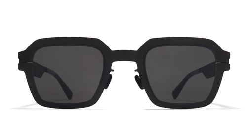 Lunettes De Soleil Mykita DAKAR C CHILLED RAW BLACK HAVANA 53/18/145 - Monture Acétate Carrée Noire, Unisexe Neuves