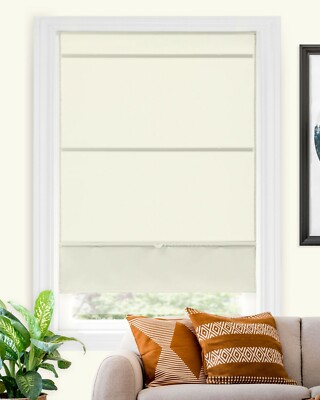 CHICOLOGY Runway Ready-Made Cordless Light Filtering Magnetic Fabric Roman Shade