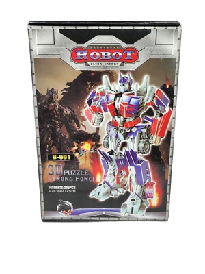 Transformer Robot Ultra Energy 3D Puzzle Strong Force B-001 - 16 Sheets 205 Pcs