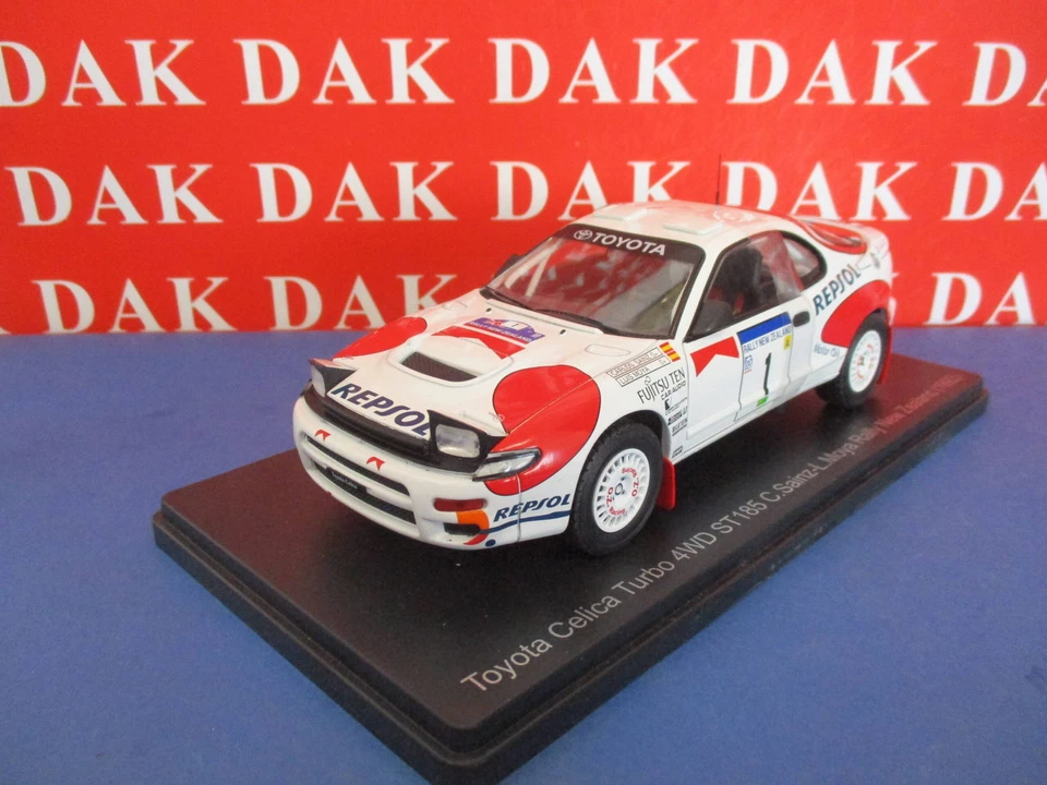 Die cast 1/24 Modellino Auto Toyota Celica Turbo 4WD Rally New Zealand 1992 Sain - Immagine 3 di 4