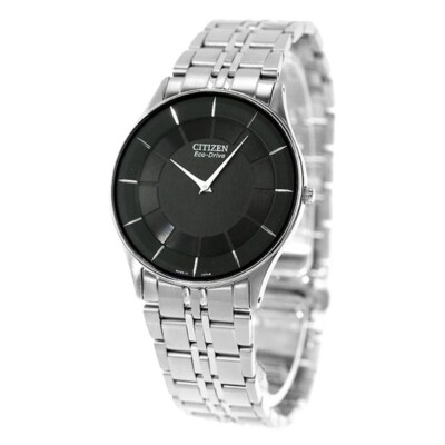 t*o様 CITIZEN STILETTO AR3010-65E Eco-Dri Citizen Collection AR3010-65E Eco-Drive Black Dial Slim Stainless