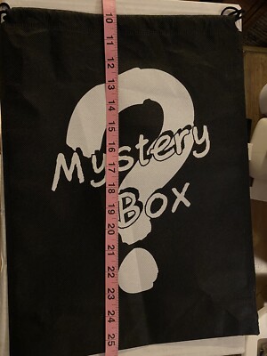 Amazon Reusable Gift Bags, Drawstring Top, 11.50'' x 15.75'' Mystery Bag Black
