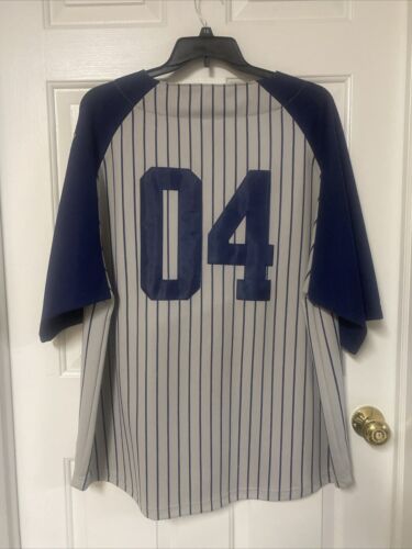 Maglia Baseball Vintage Pro Player Stadium Series Gessato Brooklyn 04 Uomo 2XL - Foto 2 di 7