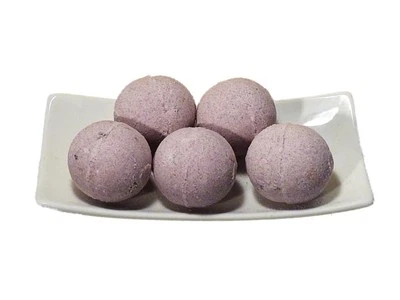 5 Badepralinen LAVENDEL Duft Frische - Kosmetik Badezusatz Badekugel Einseifer