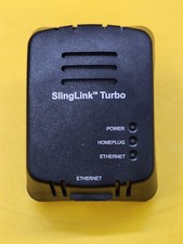                 SlingLink Turbo W1 Ethernet Homeplug Adapter SL300-100 P/N 162773 