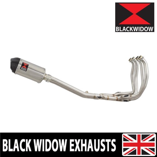 GSX1300 R HAYABUSA 1999-2007 4-1 sistema de escape silenciador ovalado extremo lata 200ST - Imagen 1 de 6