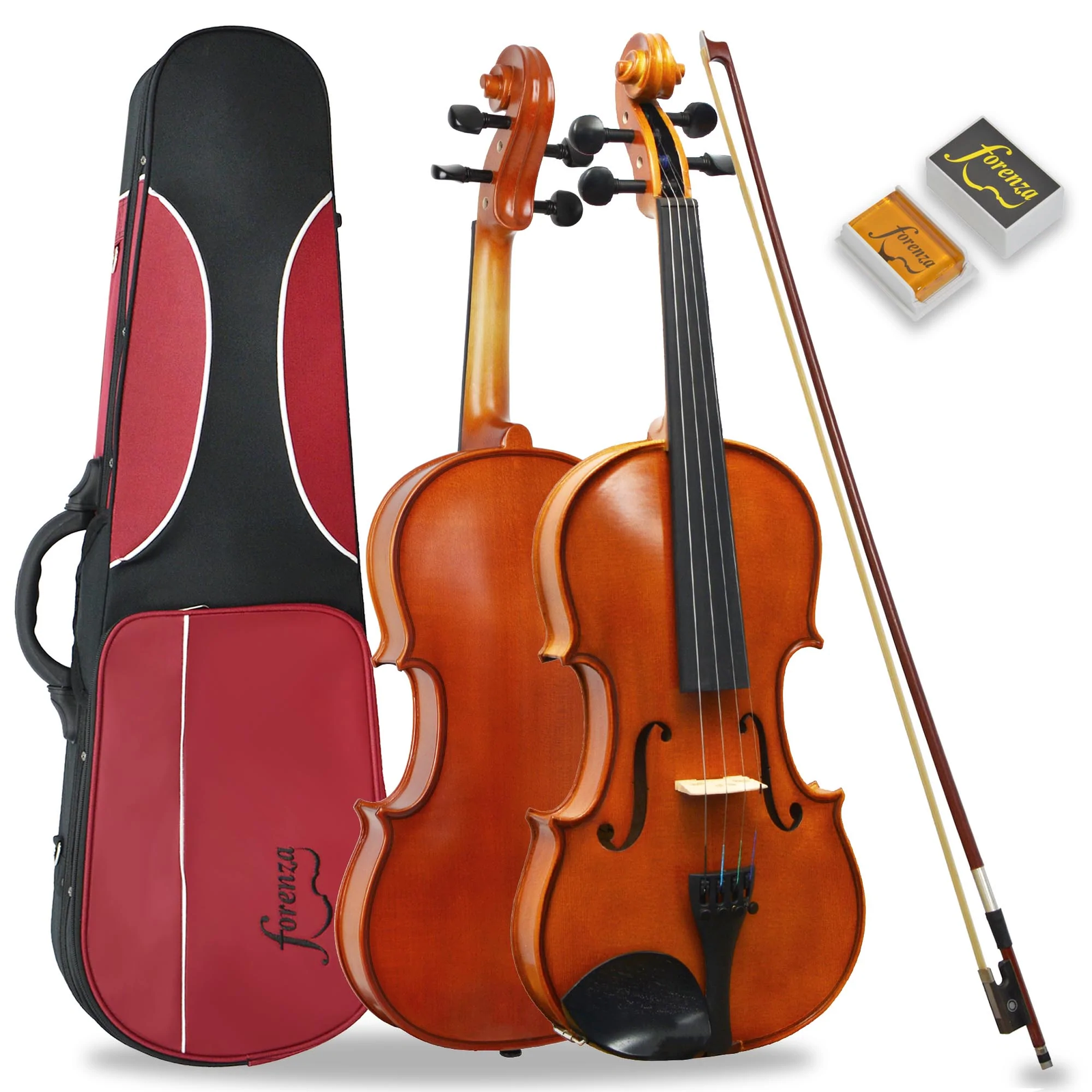 Forenza Violin Outfit Prima 2 - 1/8 Size Hand-Carved with Ebony Fingerboard