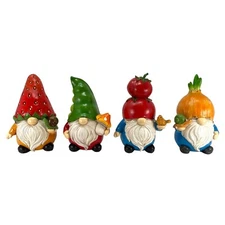 Fruit and Vegetable Garden Gnome Figurine 6 Inch CHOOSE YOUR STYLE