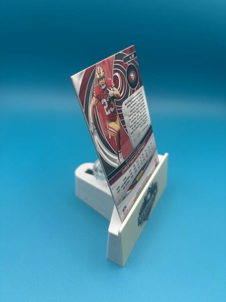 Christian McCaffery 2023 -Panini Spectra Celestial Prizm #85 / 49ers 81/99 - Image 3 of 4