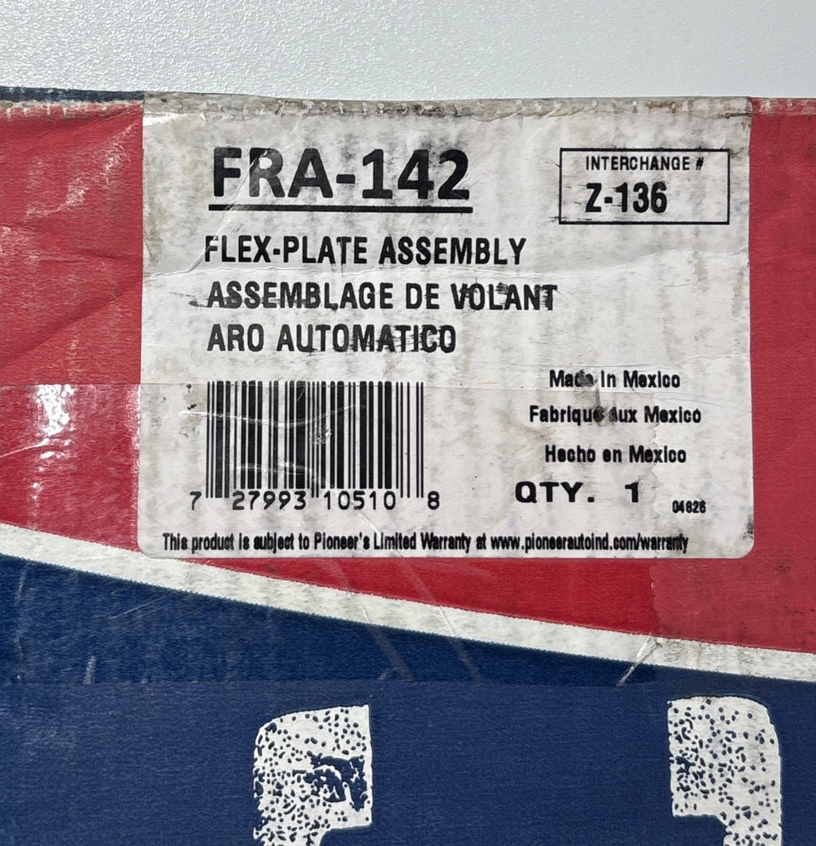Pioneer FRA-142 Automatic Transmission Flex Plate Assembly GM 14077157 photo 4