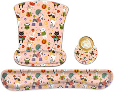 Mouse Pad Keyboard Wrist Rest Set,Ergonomic Memory Foam Mouse Pads Wrist Support