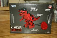 Remote Control Cyber T-Rex Walking Dinosaur Toy Color Red/Black Ages 8 