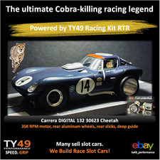 Upgraded CHEETAH Carrera 132 Digital 30623 Bill Thomas Powered By Racing Kit RTR