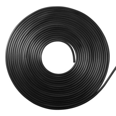 100ft 0.125in PVC Window Screen Spline, Hollow Serrated for Door Repair