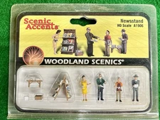 Woodland Scenics ~ HO Scale People ~ Newsstand ~ A1906 NEW