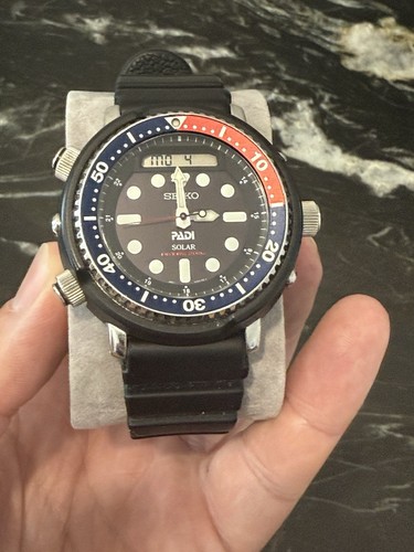 Seiko 47mm Propex Padi Solar Pepsi Special Edition Watch H851-00A0 - Picture 5 of 23