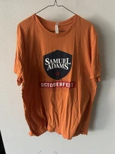 Samual Adam's Xl Men's Orange October Fest T Short