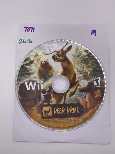 Deer Drive (Nintendo Wii, 2009) Disc Only - No Tracking 7071