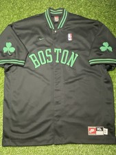 Nike Boston Celtics 1963 Rewind Shooting Shirt Mens XL Warmup Jersey Snap Button