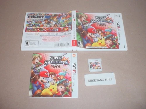 SUPER SMASH BROS. game complete in case w/ manual - Nintendo 3DS
