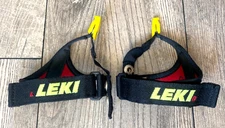 Leki Trigger 1 Ski Pole Straps size M black yellow red RARE  1 pair