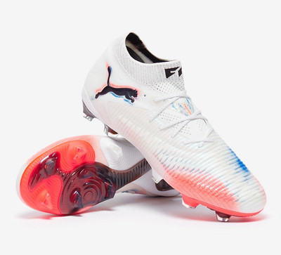 New Puma Future 8 Ultimate FG/AG Professional Soccer Cleats Boots White-Red-Blue