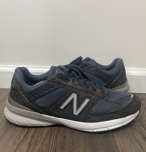 New Balance 990v5 Hergestellt in den USA Marineblau Braun Wildleder Laufschuhe Herren Größe 13 " - Bild 2 von 9