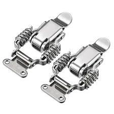 2 pcs 201 Stainless Steel Spring Loaded Toggle Latch Catch Clamp 68mm