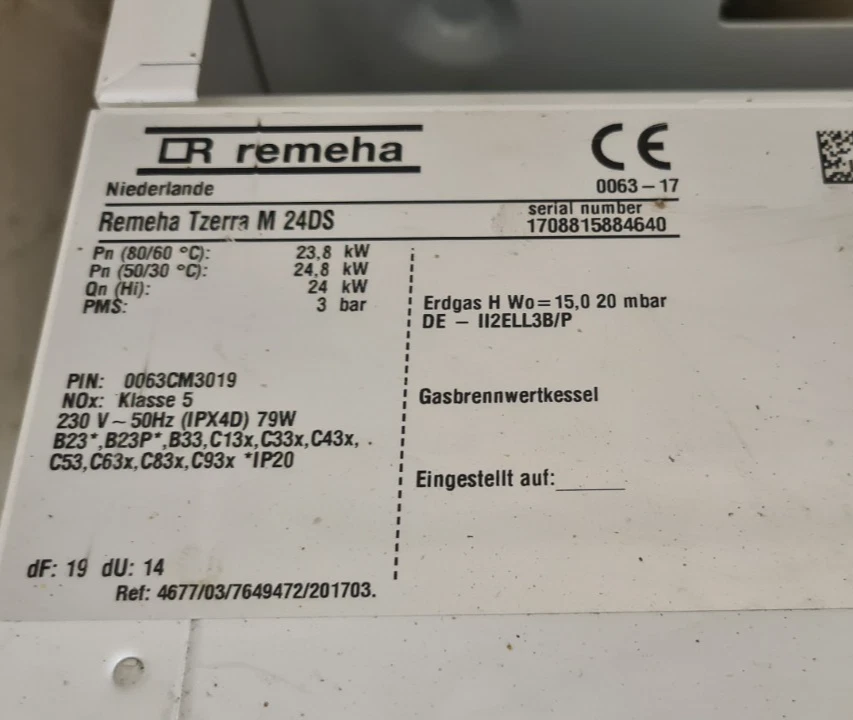 Remeha Gas-/Luft-Einheit 15/25 kW Tzerra 15 - REMEHA Remeha Gas-/Luft-Einheit 15/25 kW Tzerra 15 - REMEHA