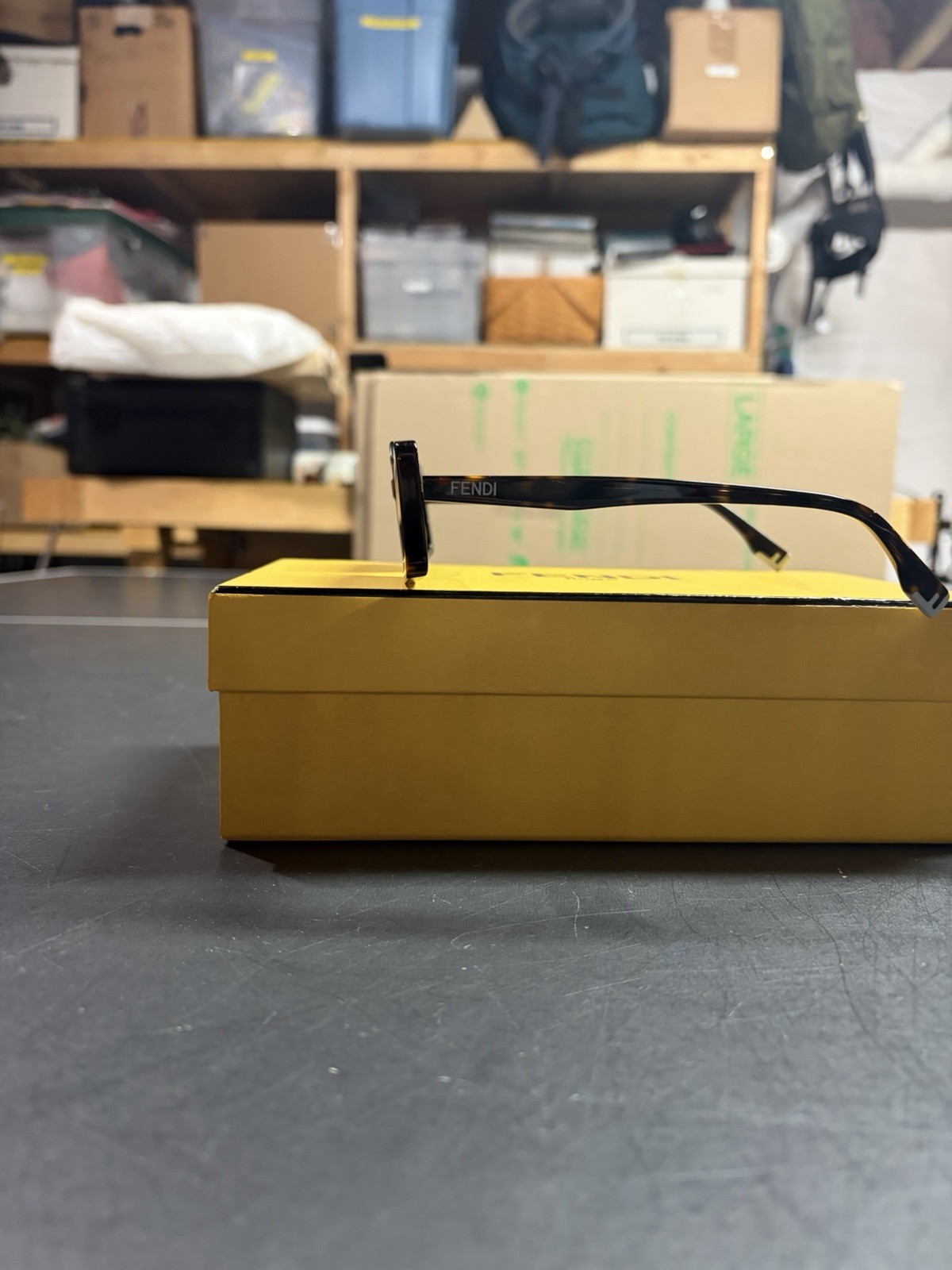 Fendi Women's Way Rectangular Tortoiseshell Sungl… - image 3