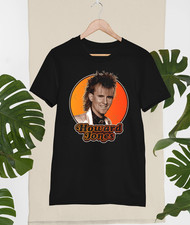 Howard Jones Men T-shirt Black Cotton Tee All Sizes XX380