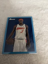 2009 BOWMAN 48”Blue ERROR GERALD WALLACE FRONT/SPENCER HAWES BACK #ED 0633/1948