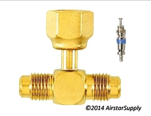 1/4" M. Flare Access x 1/4" M. x 1/4" F.  C&D Valve CD9603  Sold Each