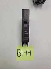 GE #E11592 / 277V 20A 1-Pole Circuit Breakers Type: TEY Lot Of 3. ECS