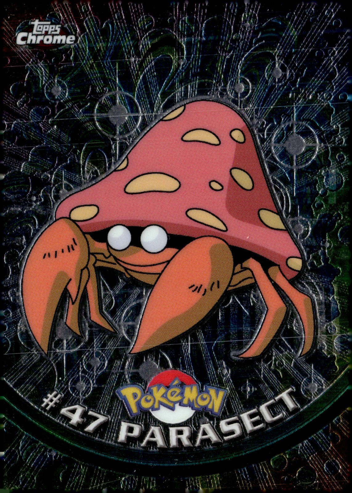 Pokemon Card -Parasect 2000 Topps Chrome TV Animation Edition #47 Card