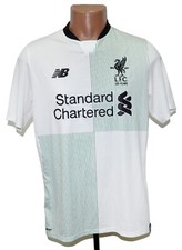 LIVERPOOL ENGLAND 2017/2018 AWAY FOOTBALL SHIRT NEW BALANCE SIZE M