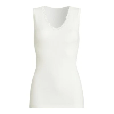 Sangora by Conta Damen Unterhemd Angora/Schurwolle Spitze Spenzer ohne Arm Wolle - Bild 1 von 4