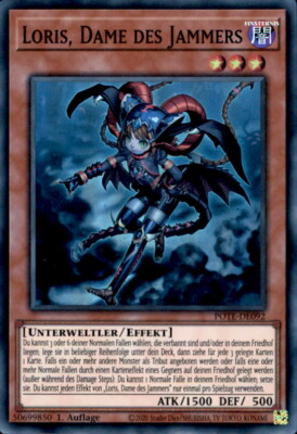 Yugioh POTE-DE092 - Loris, Dame des Jammers - 1. Auflage