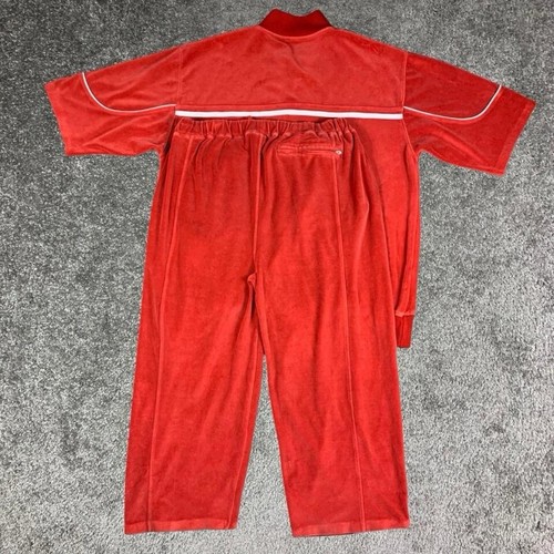 G-Unit Velour Track Suit 3XL 50 Cent Heavyweight Hip Hop Urban Streetwear Red - Picture 2 of 23
