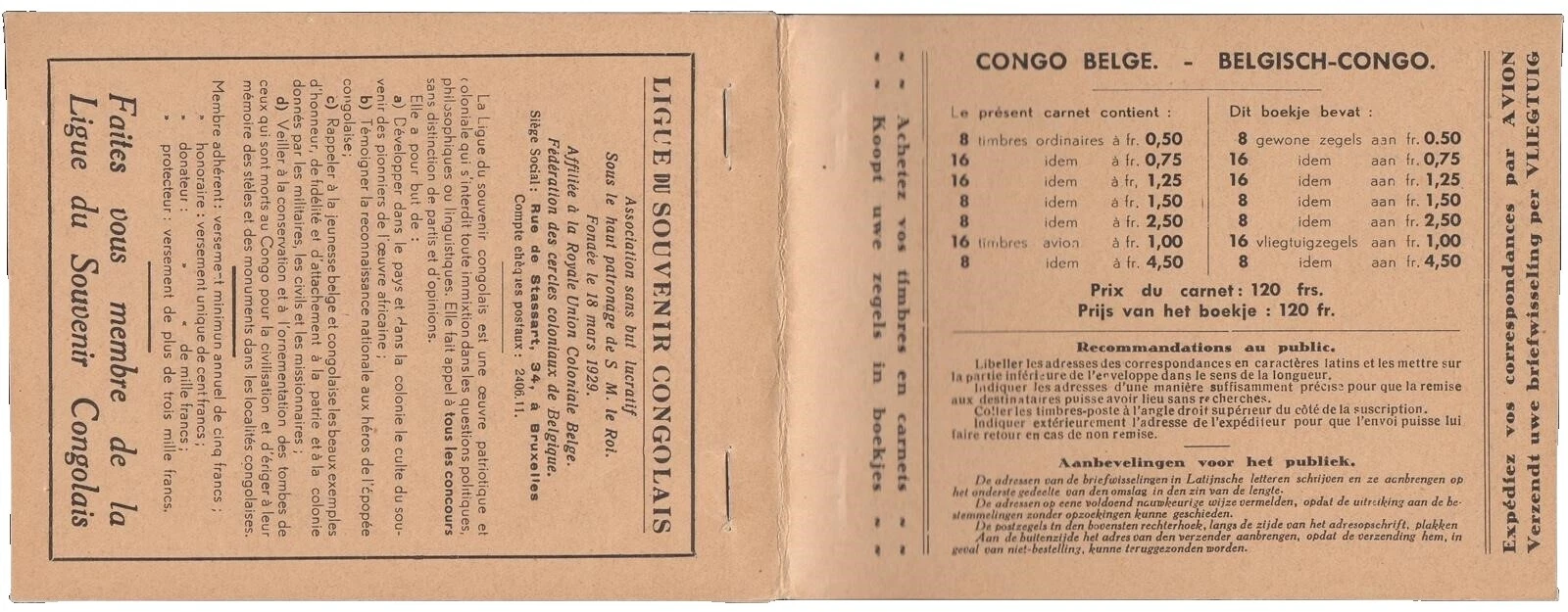Good (G) Belgian & Colonies Stamp Booklets