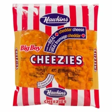 Hawkins Made with Real Cheddar Cheese Cheezies, Big Boy Triple Pack 420G, 14.8Oz