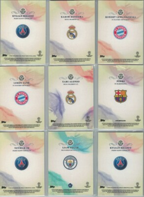 2021-22 Topps Pearl UEFA Championship League Soccer Complete Your