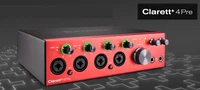 Focusrite Clarett 4Pre 18-in / 8-out Audio Interface Mic Preamps for PC/Mac