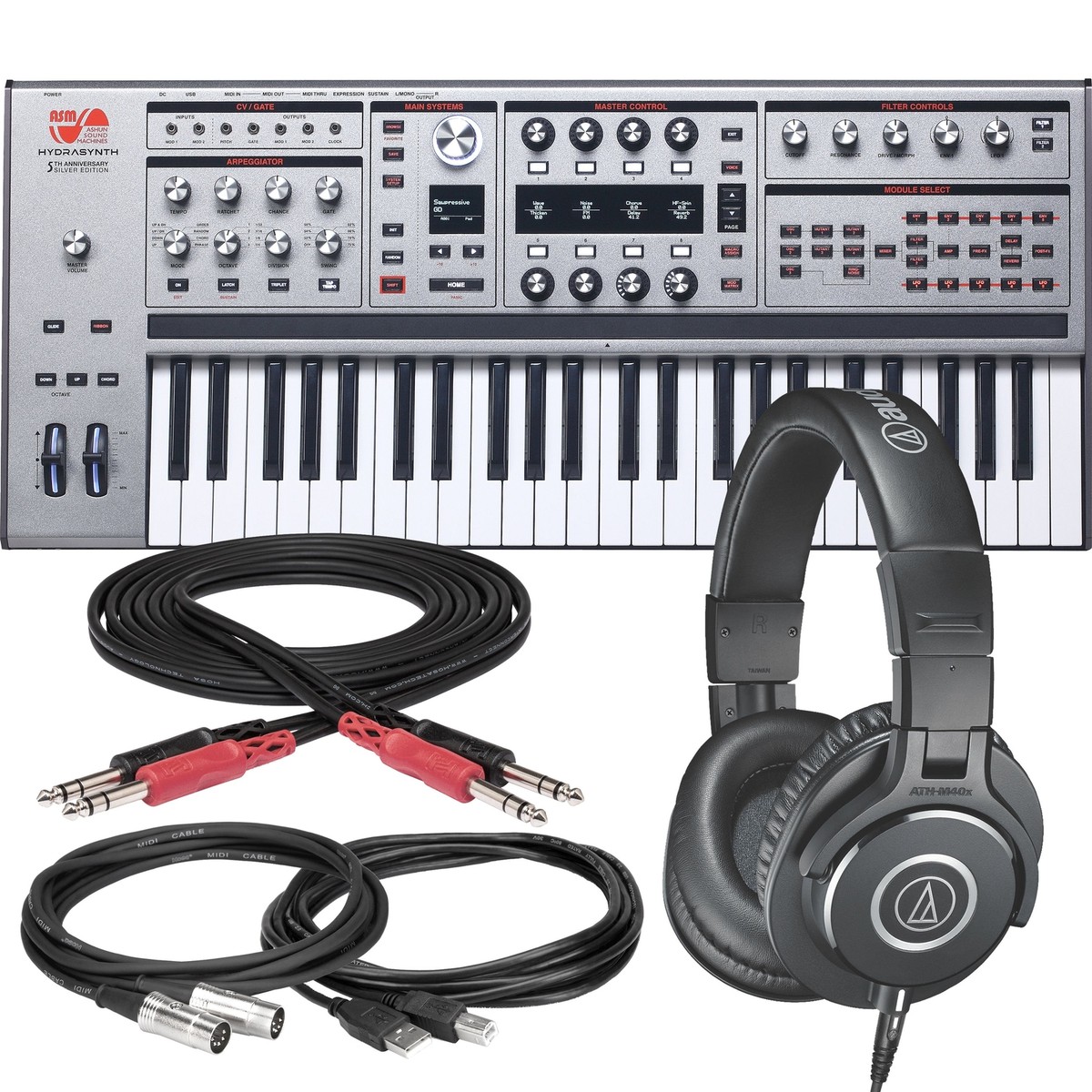 ASM Hydrasynth Keyboard Silver Edition Polyphonic ASM Hydrasynth Keyboard Silver Edition Polyphonic
