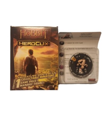 HeroClix The Hobbit An Unexpected Journey Gollum #100 Marquee Figure New LOTR